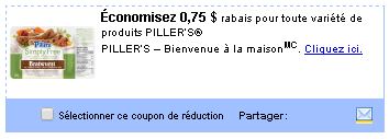 coupon rabais piller
