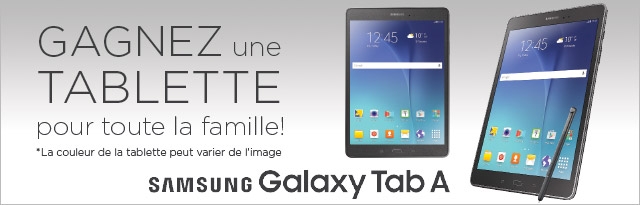 concours galaxy tab A