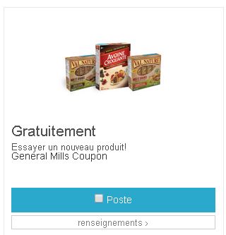 coupon rabais general mills