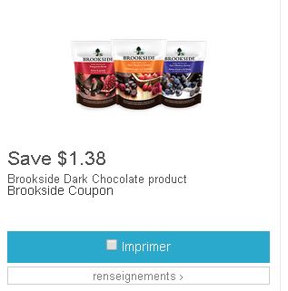 coupon rabais Brookside 