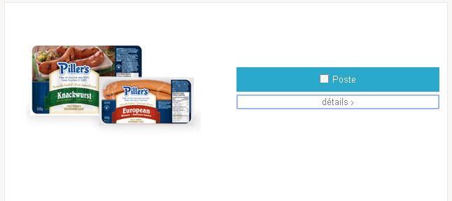 Coupon rabais Piller