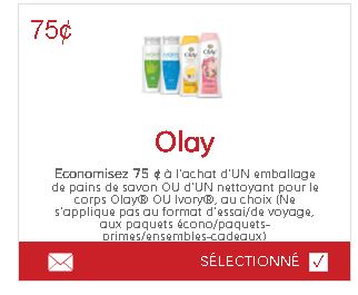 coupon rabais Olay CANADA