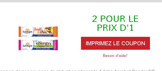 coupon rabais SunRype 